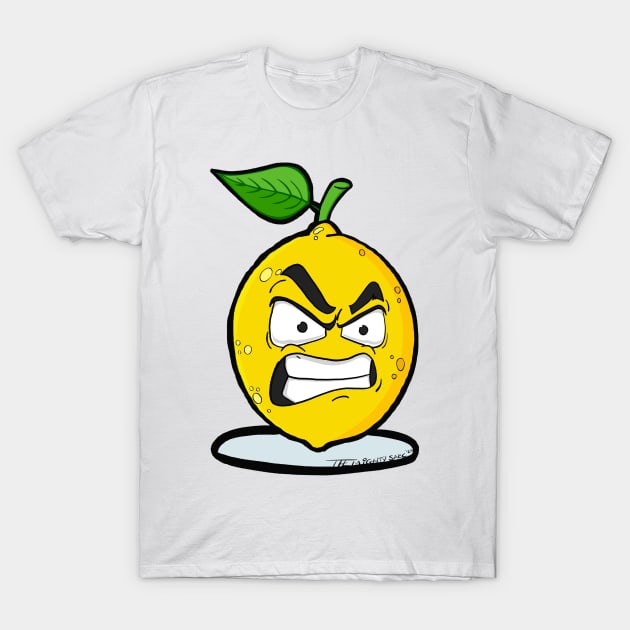 Angry Lemon T-Shirt by Sarcs House of Monkey Heads and Weird Shit